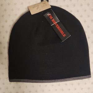 SWANY Reversible Black and Gray Wool Skull Hat